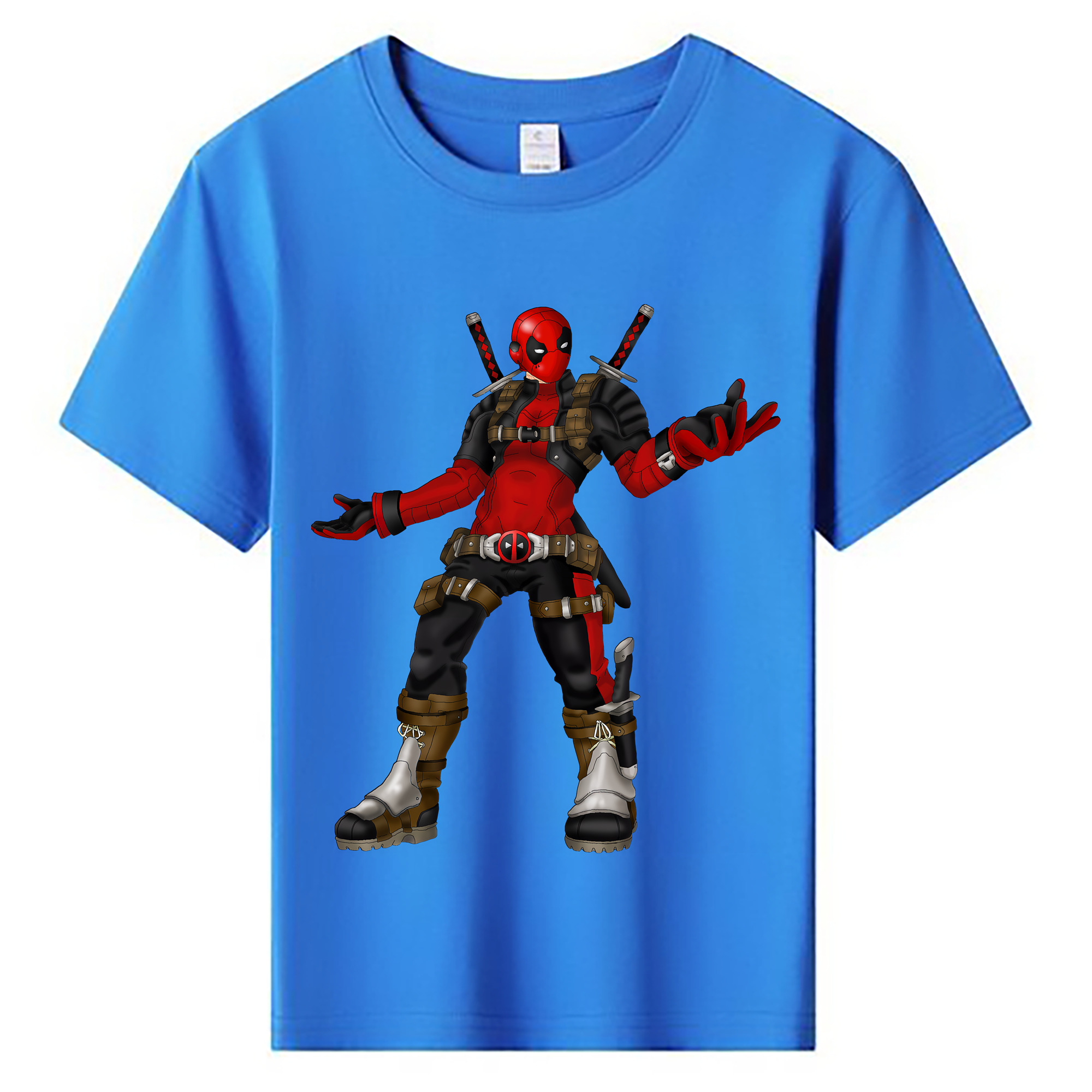 （画像用） Deadpool デッドプール 綿100％キッズTシャツ（フロントプリント）